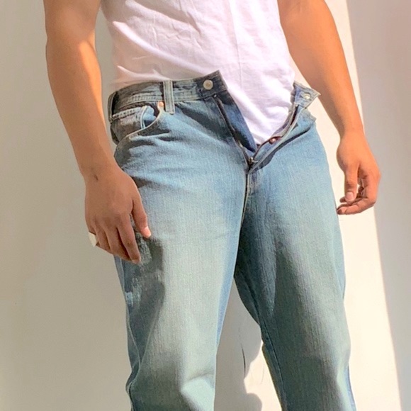 Men’s Def Jam Sandblast Blue Denim Pants - Picture 4 of 8